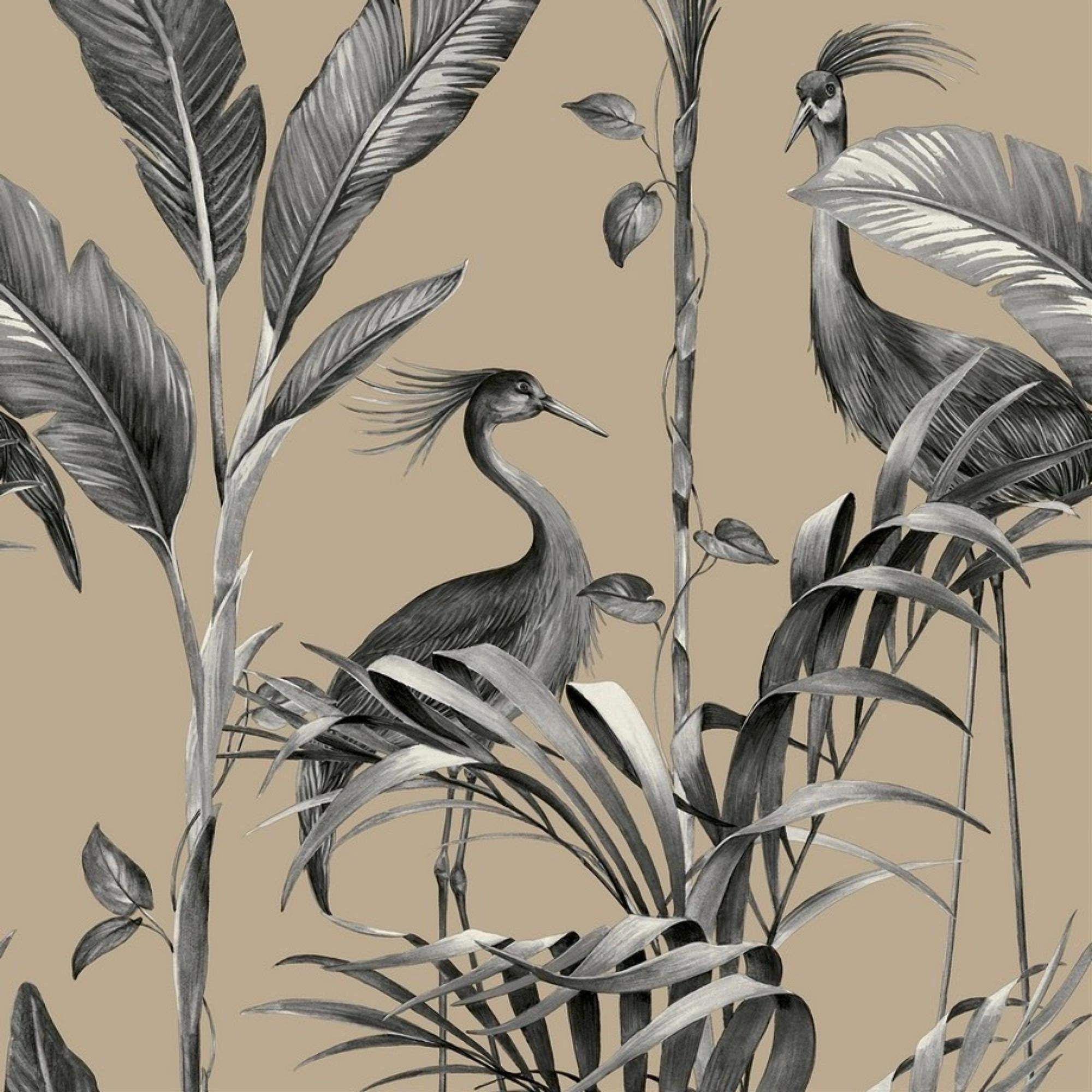Gold bird wallpaper sale